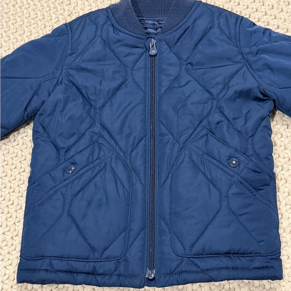 GAP Kids Navy Quilted Puffer Jacket